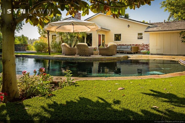 SYNLawn Arizona residential artificial grass for celebrity superstar backyards