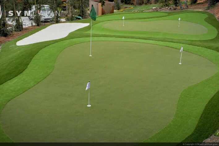 SYNLawn Arizona golf artificial grass for putting greens with slopes