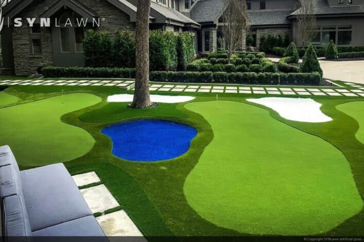 SYNLawn Arizona residential frontyard golf putting greens