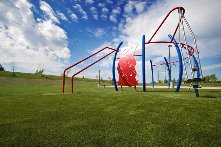 Playground Artificial Grass Installation